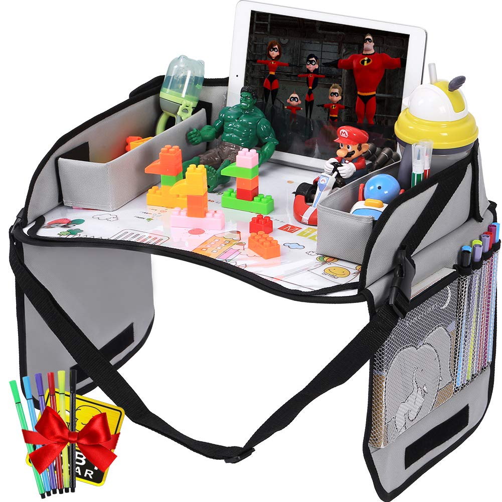 Innokids Kids Travel Lap Tray Car Seat Snack Organizer