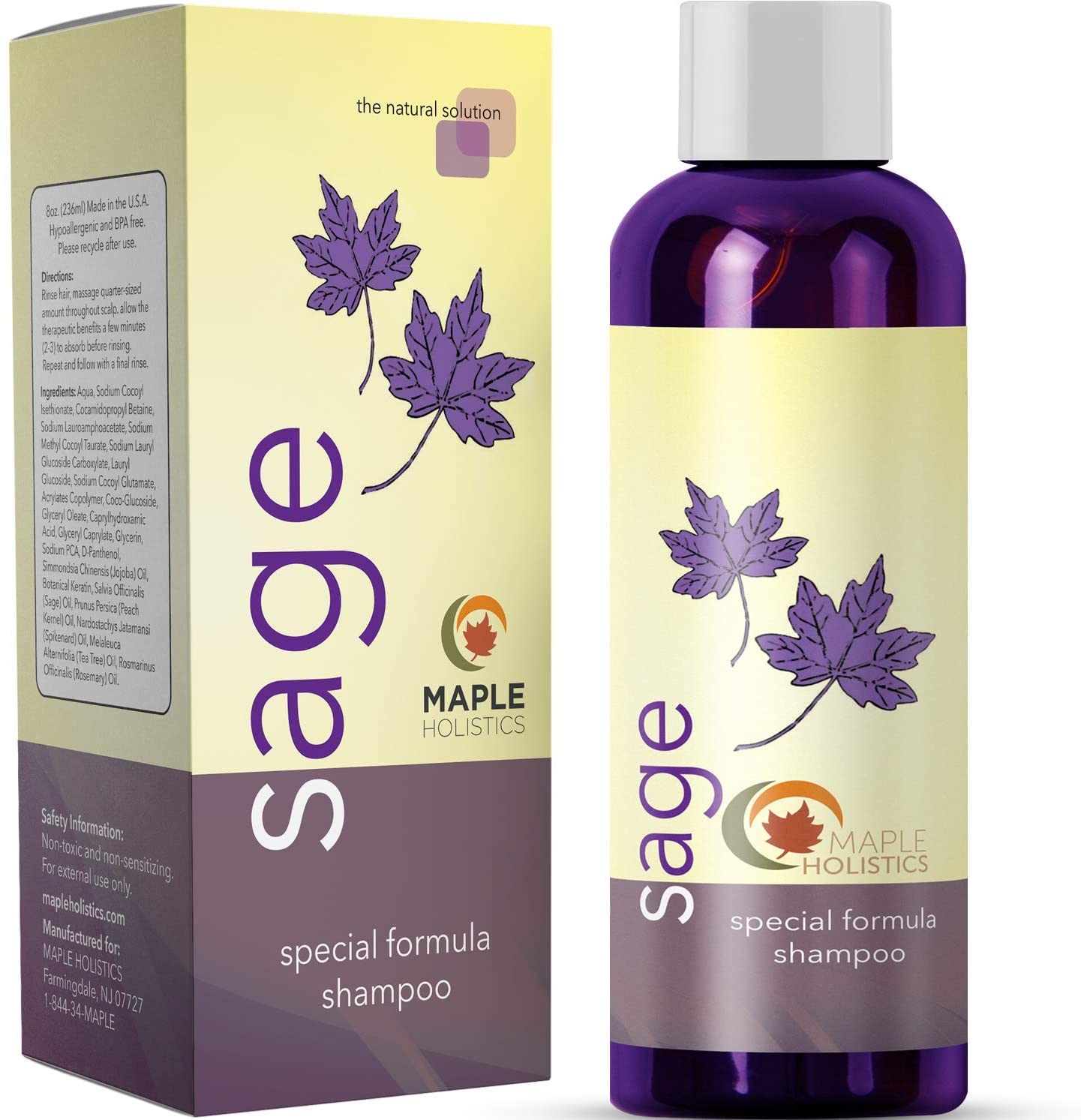 Maple Holistics Sage Shampoo for Anti Dandruff
