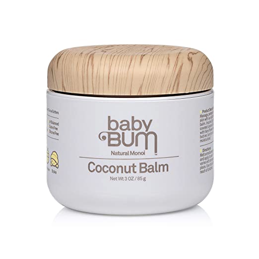 Baby Bum Natural Monoi Coconut Balm- 100% Natural Coconut Oil - Sensitive Skin Safe