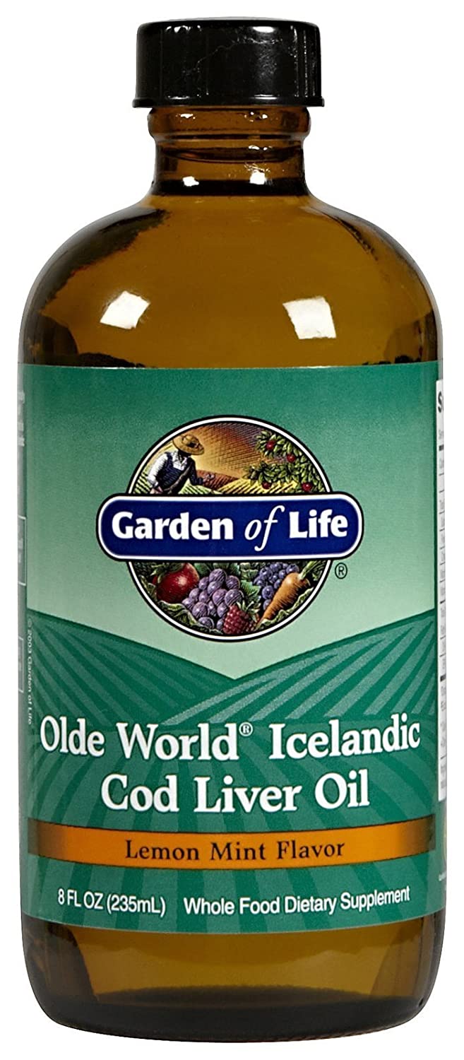 Garden of Life - Olde World Icelandic Cod Liver Oil Lemon mint flavour, 8 fl oz liquid