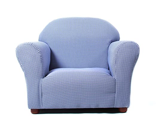 Keet Roundy Kid's Chair Gingham, Navy