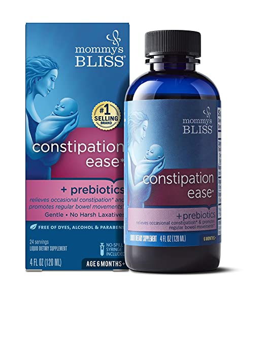 Mommy's Bliss Constipation Ease + Prebiotics for Baby's Tummy Troubles Relief