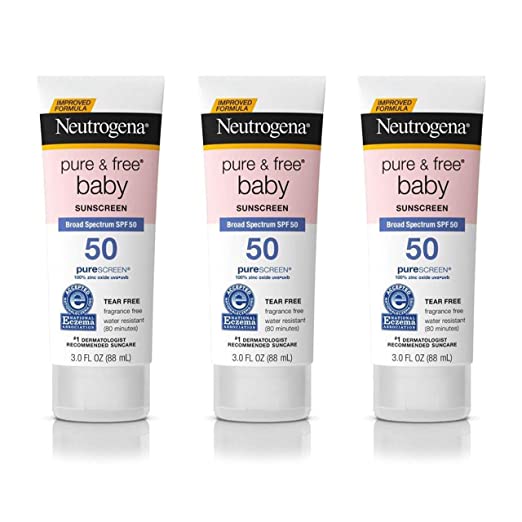 Neutrogena Pure & Free Baby Mineral Sunscreen Lotion with Broad Spectrum SPF 50