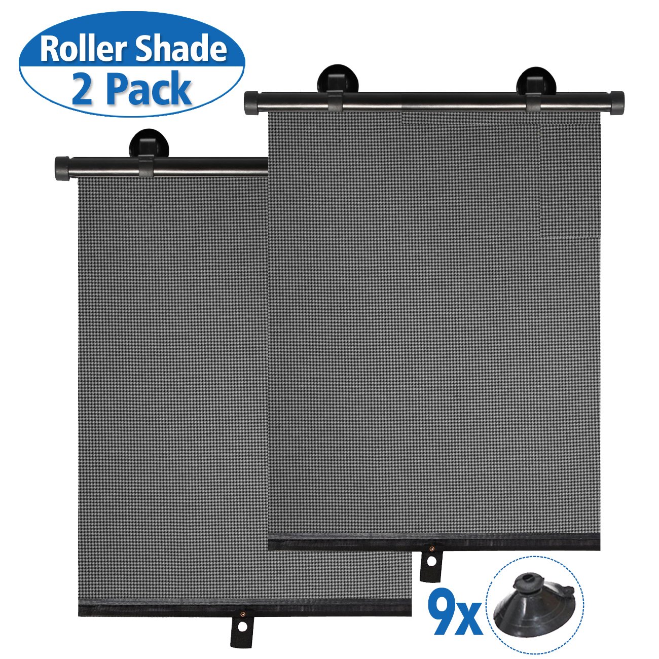 punada Car Sun Shade for Baby,Car Window Shade Roller Retractable Sunshade for Side Windows Windshield Sun Shade Blocks 98% of Harmful UV Rays