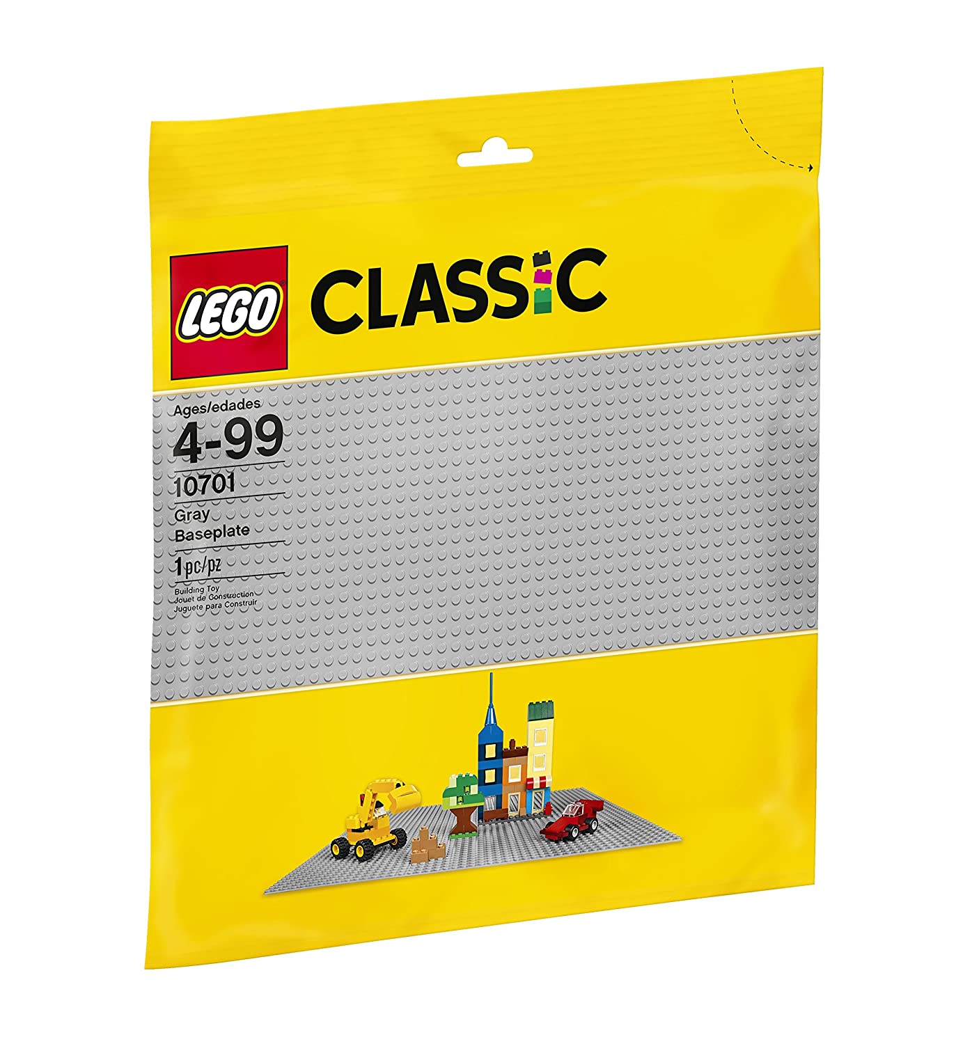 LEGO Classic Gray Baseplate 10701 Building Toy compatible with Building Bricks for Kids Play