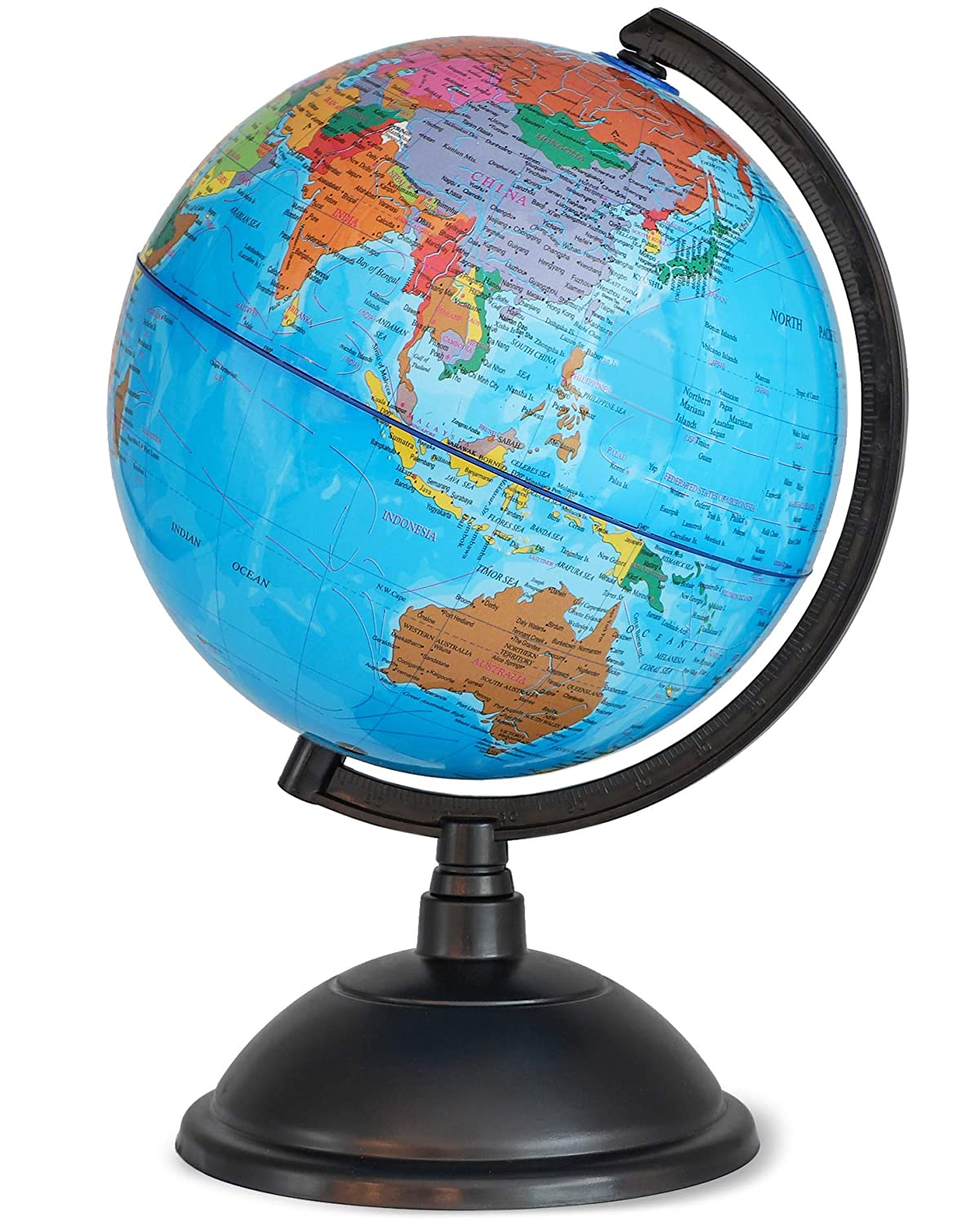 World Globe for Kids - 8 Inch Globe of World Perfect Spinning Globe for Kids, Geography Students, Teachers and More.