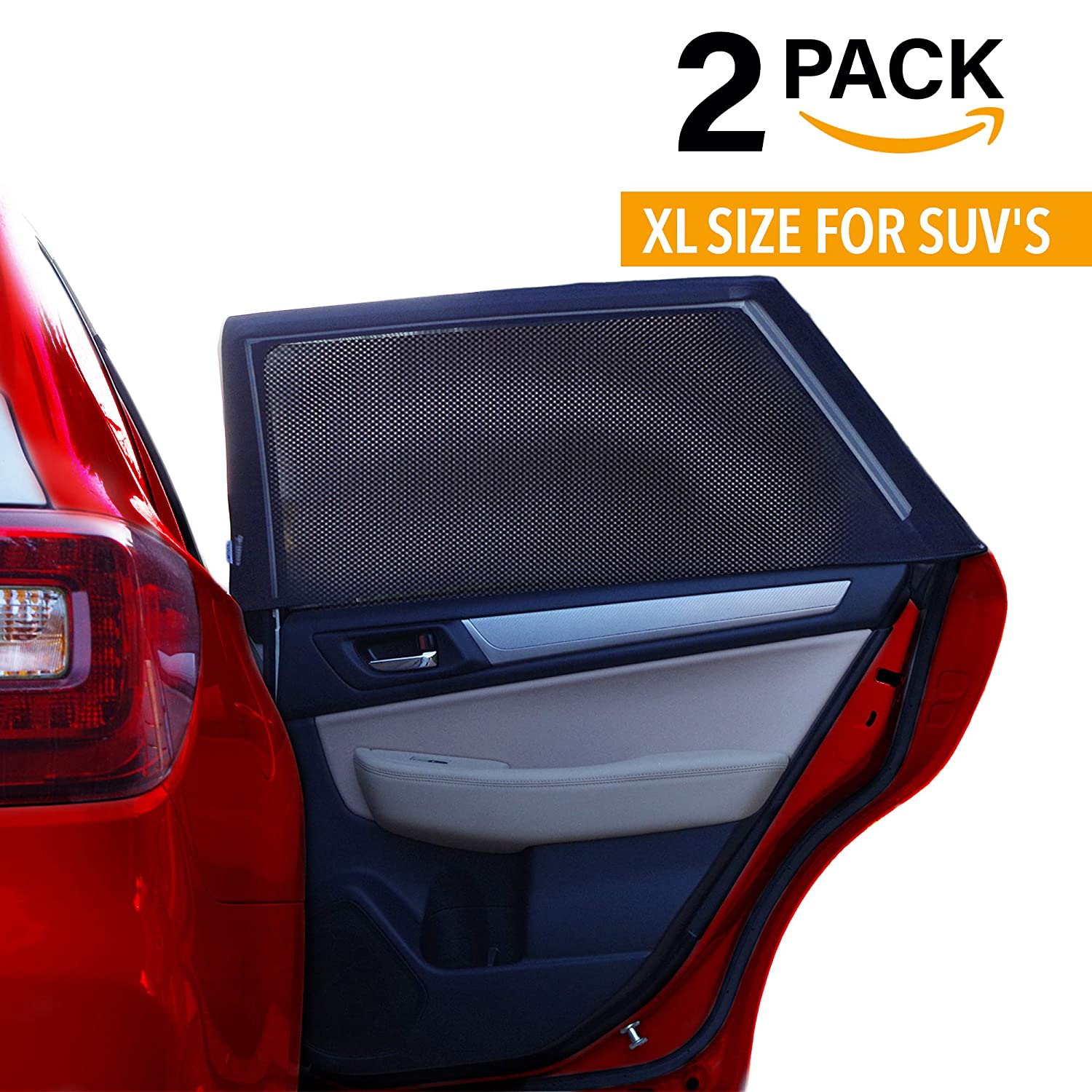 CAR Side Window Sun Shade (2 Pack) | Protects Your Babies and Kids from The Sun