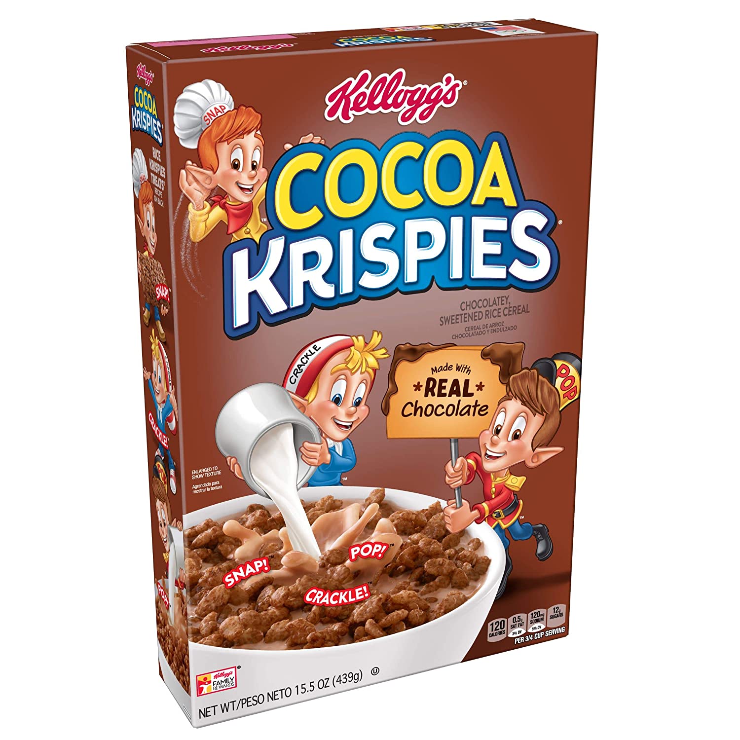 Kellogg’s Cocoa Krispies, Breakfast Cereal, Made with Real Chocolate