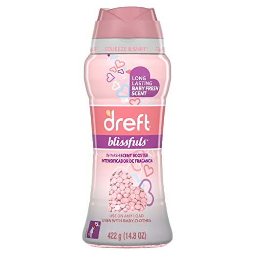 Dreft Blissfuls In-Wash Scent Booster Beads, Baby Fresh, 14.8 Ounce