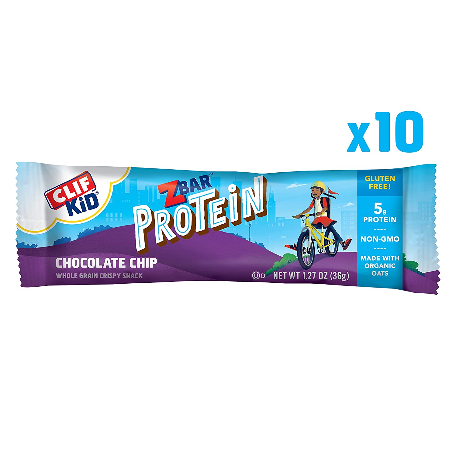 Clif Kid ZBAR - Protein Granola Bars - Chocolate Chip