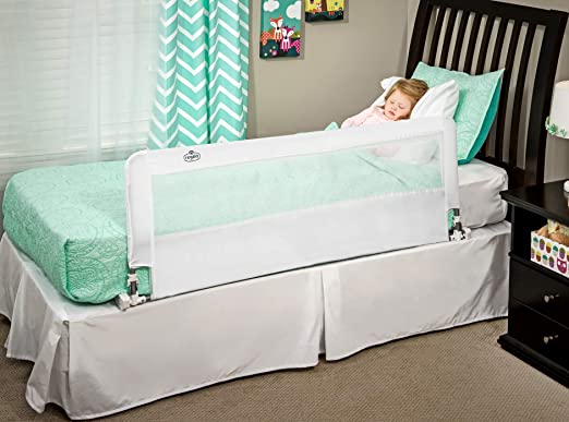 Regalo Hideaway 54-Inch Extra Long Bed Rail Guard, with Reinforced Anchor Safety System