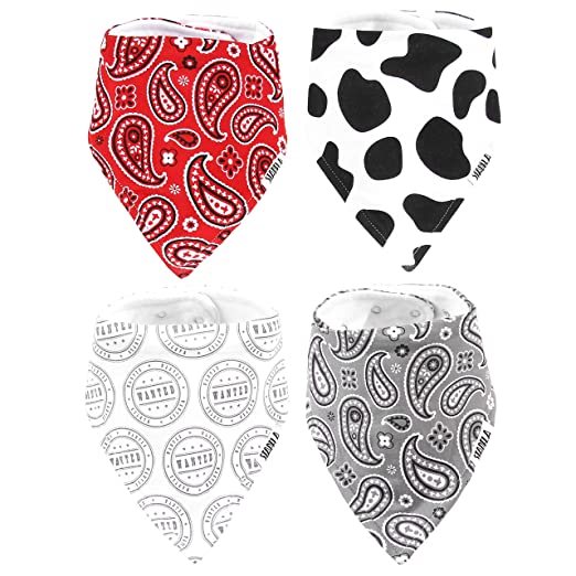 Stadela Baby Adjustable Bandana Drool Bibs for Drooling and Teething Nursery Burp Cloths