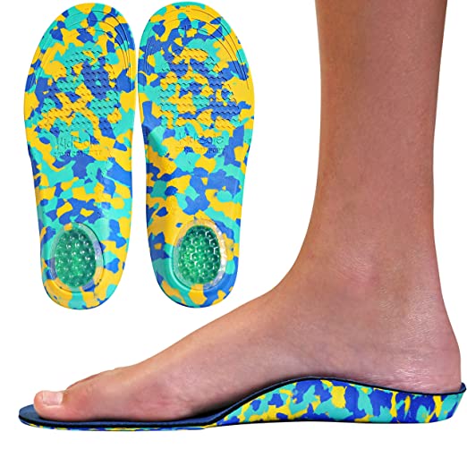 Camo Comfort Childrens Insoles for Kids with Flat Feet Who Need Arch Support By KidSole (Kids Size 12-1.5)