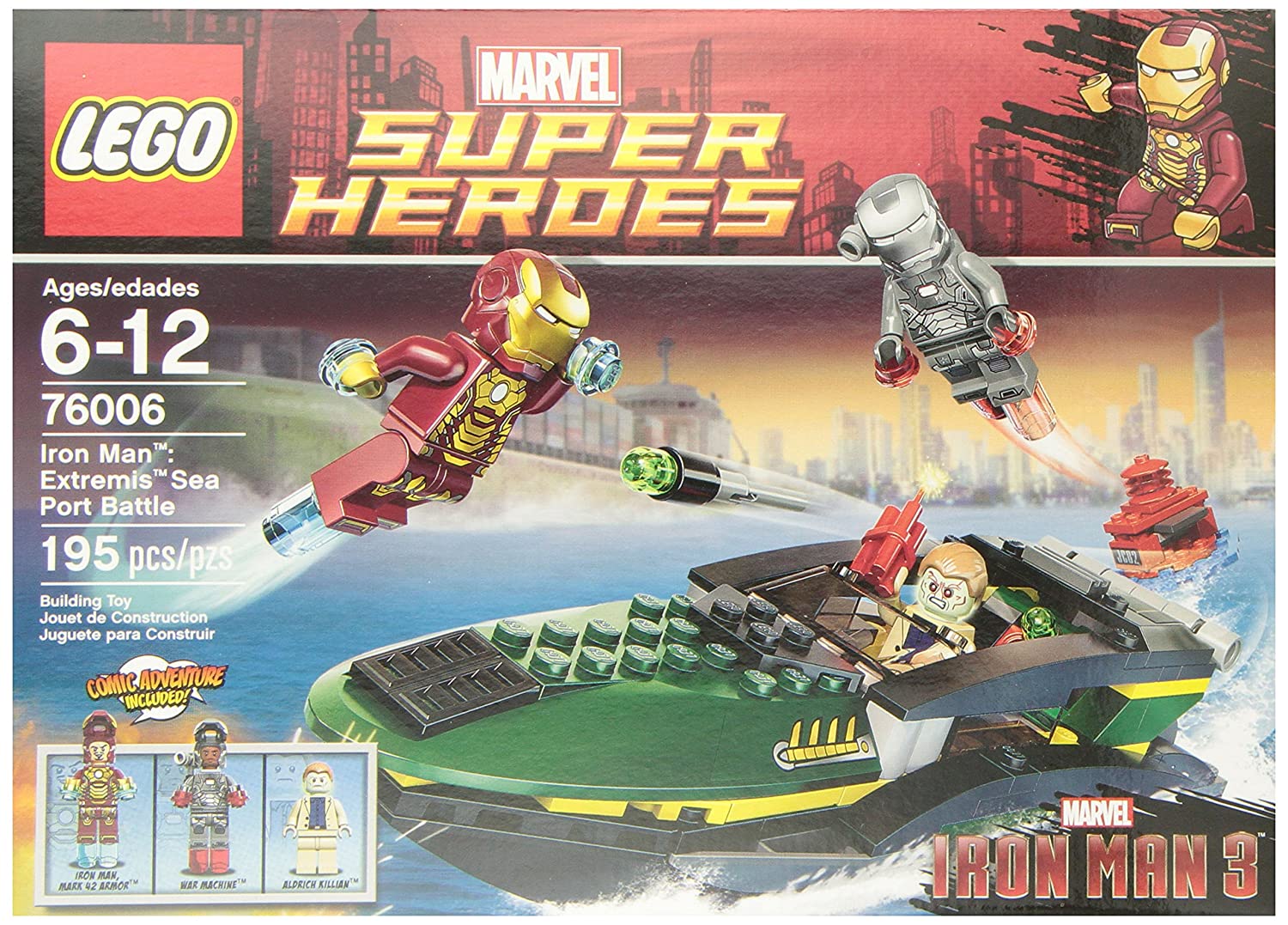 LEGO Super Heroes Iron Man Extremis Sea Port Battle