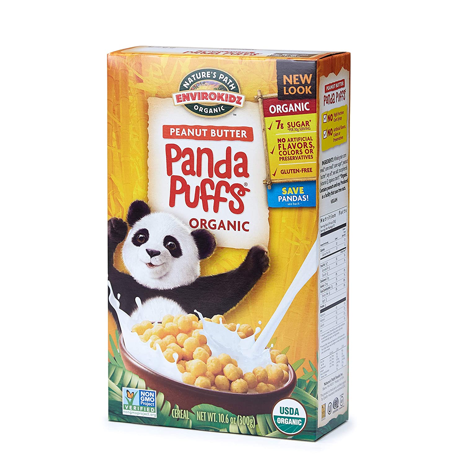 Nature’s Path EnviroKidz Peanut Butter Panda Puffs Cereal