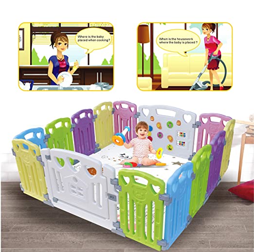 Baby Playpen Kids Activity Centre Safety Play Yard Home Indoor Outdoor New Pen