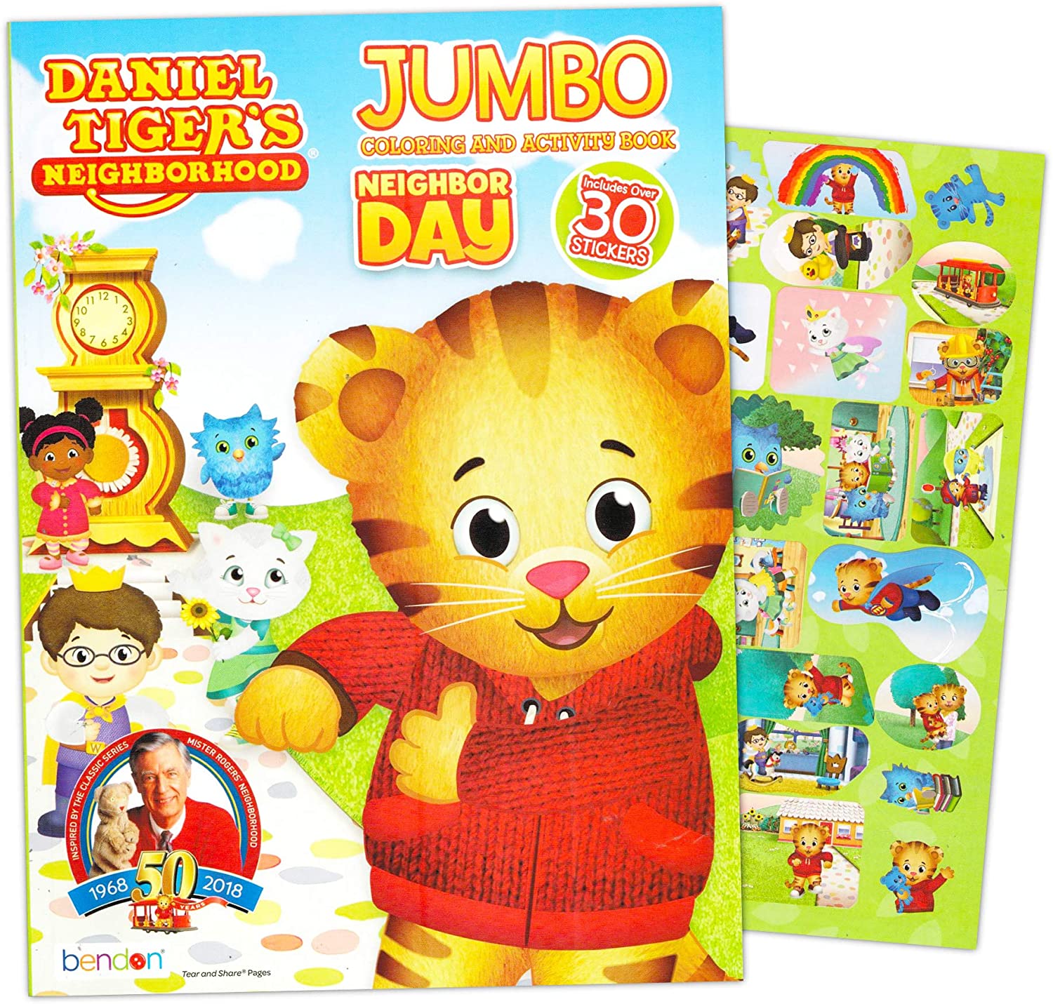 Daniel Tiger Coloring and Activity Book with Stickers