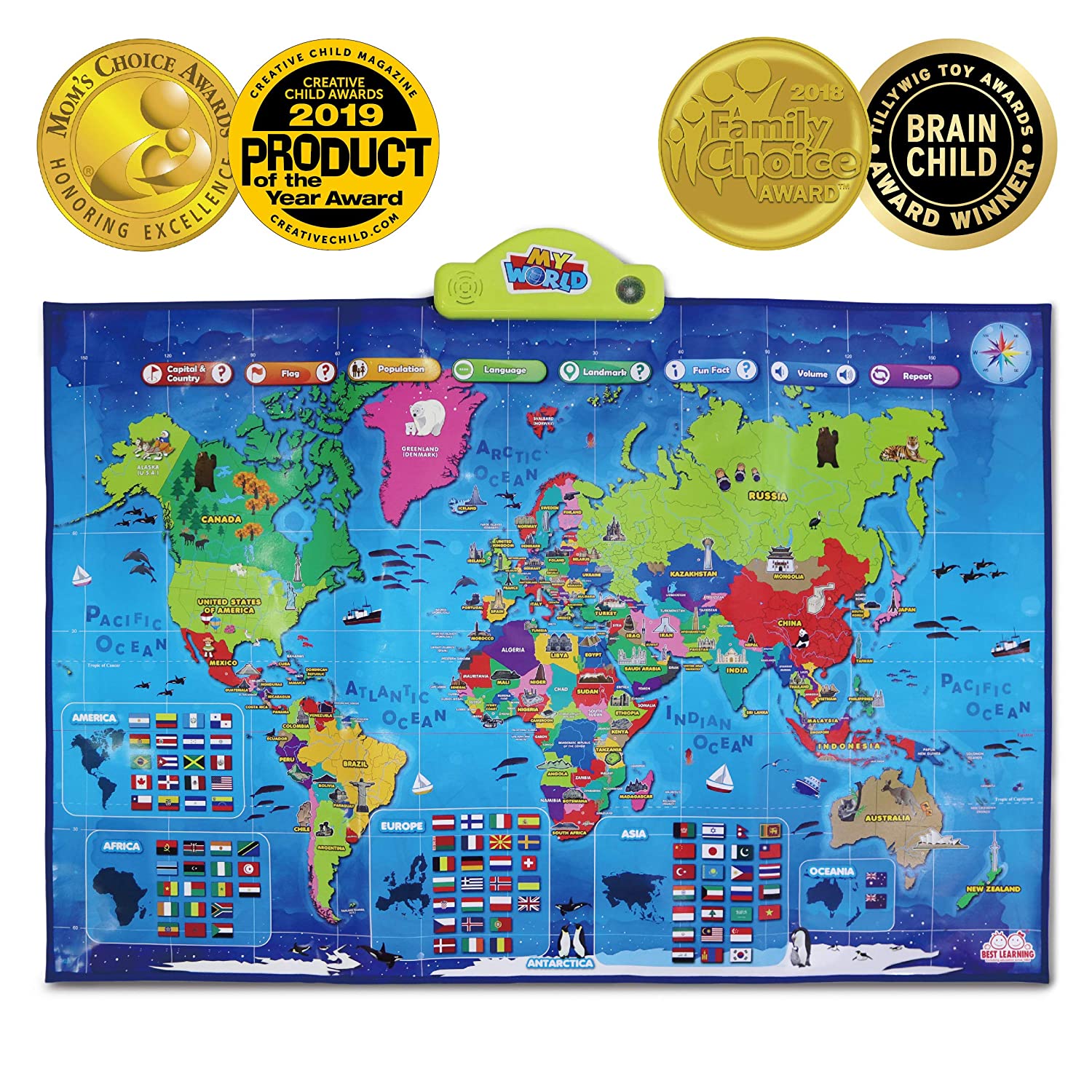 10 Best World Map for Kids 2022 - Buying Guide & Reviews 3