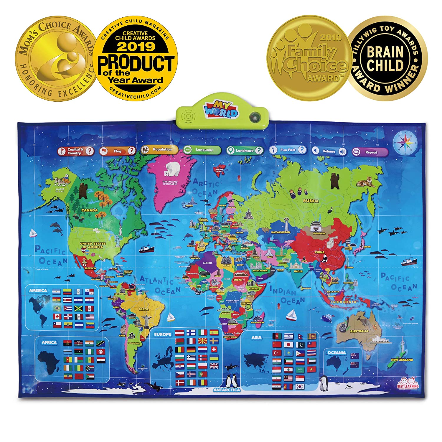 10 Best World Map for Kids 2024 - Buying Guide & Reviews 3