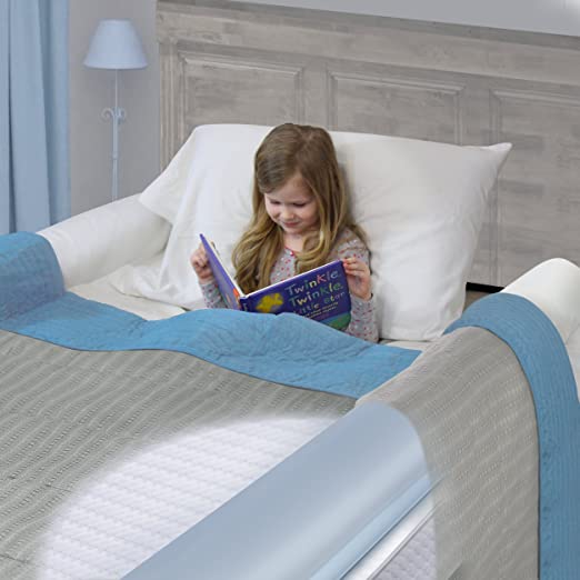 Inflatable Travel Bed Rails for Toddlers. Portable Bed Rail Bumper. Kids Safety Guard for Bed