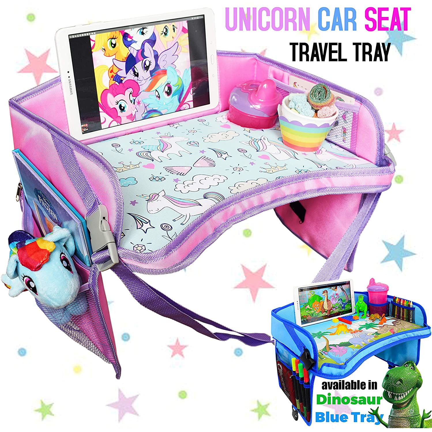 CarSeat Tray - Toddler Travel Tray Guaranteed to Keep Kids Occupied & Entertain for Hours