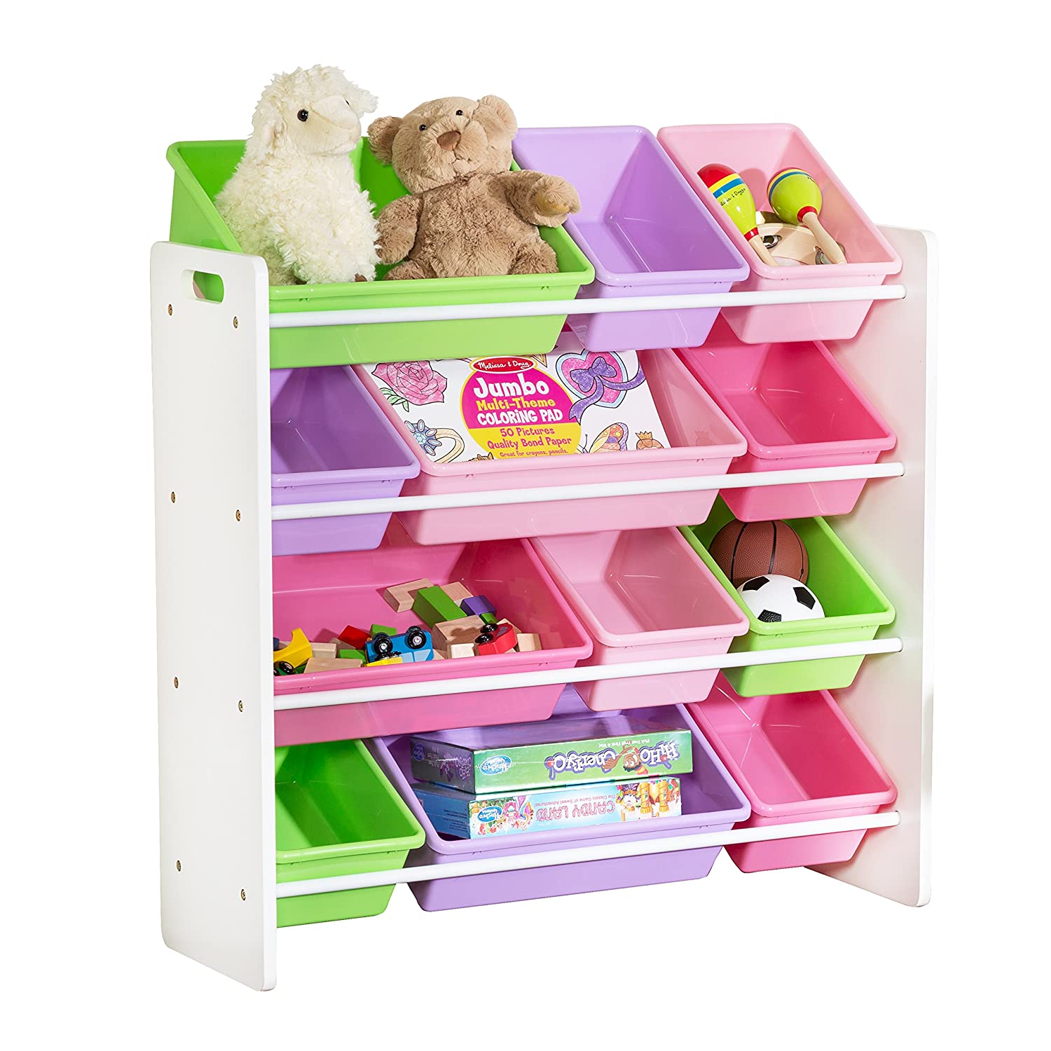 HoneyCanDo SRT-01603 Kids Toy Storage Organizer with Bins, Pastel11. 