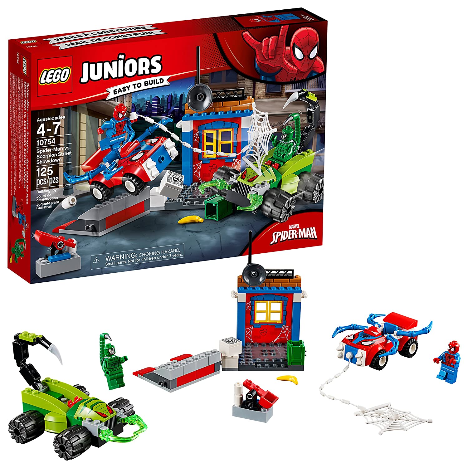 LEGO Juniors/4+ Marvel Super Heroes Spider-Man vs. Scorpion Street Showdown