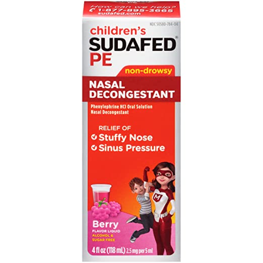 Sudafed PE Children's Nasal Decongestant, 24 Count