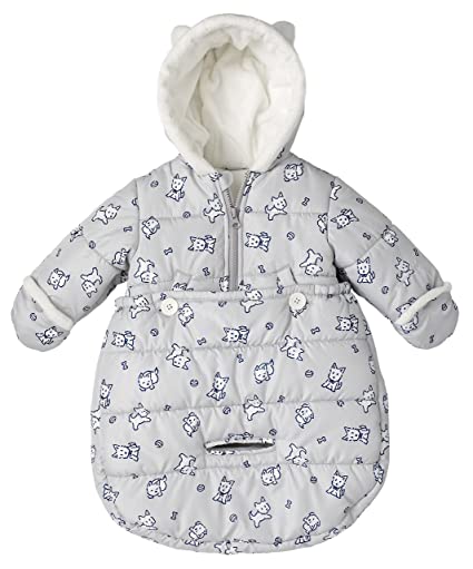 London Fog Newborn Infant Baby Girl Boy Puffer Carbag Pram Bag Snowsuit Bunting