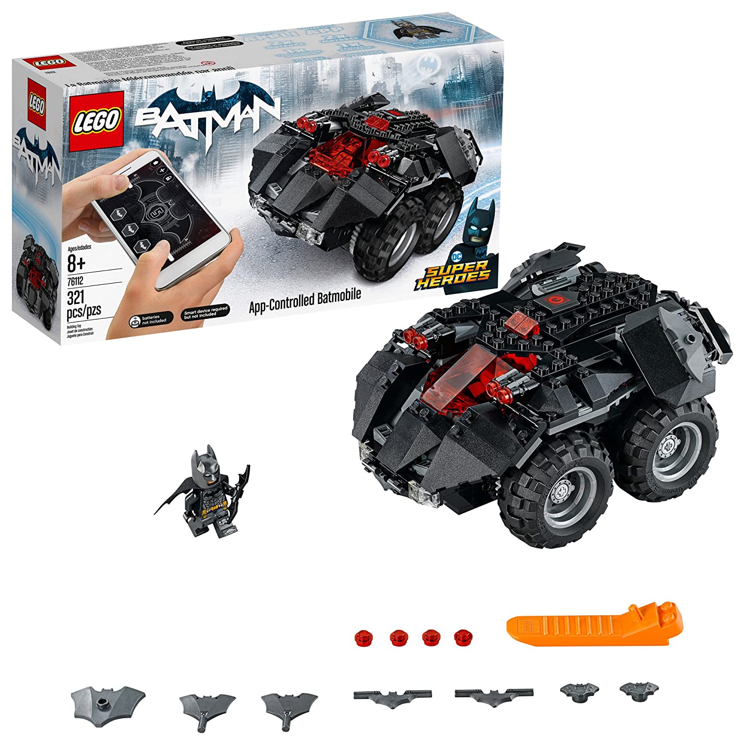 LEGO DC Super Heroes App-controlled Batmobile 76112 Remote Control (RC) Batman Car