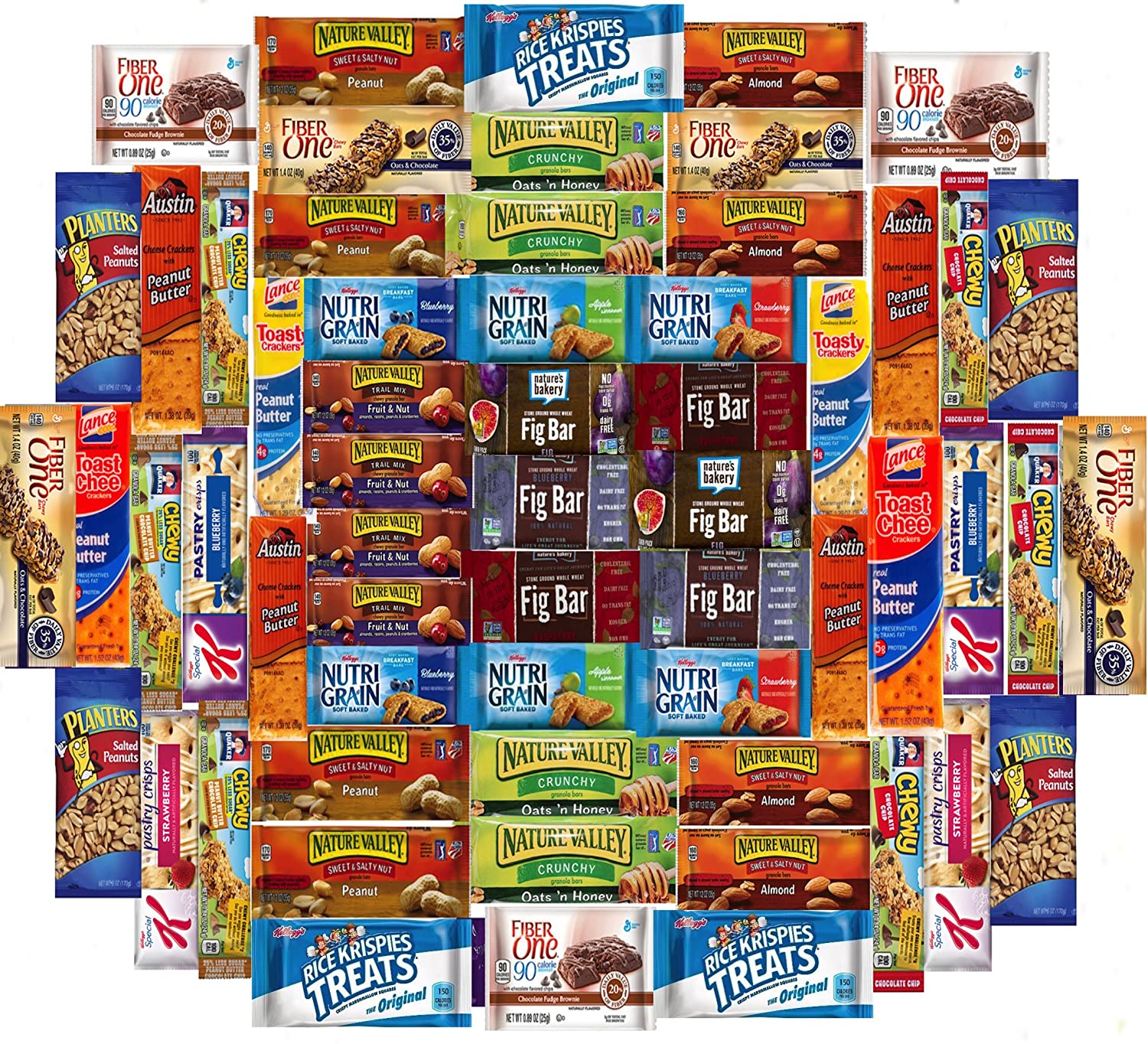 Ultimate Healthy Office Bars (60 count), Snacks & Nuts Bulk Variety Pack