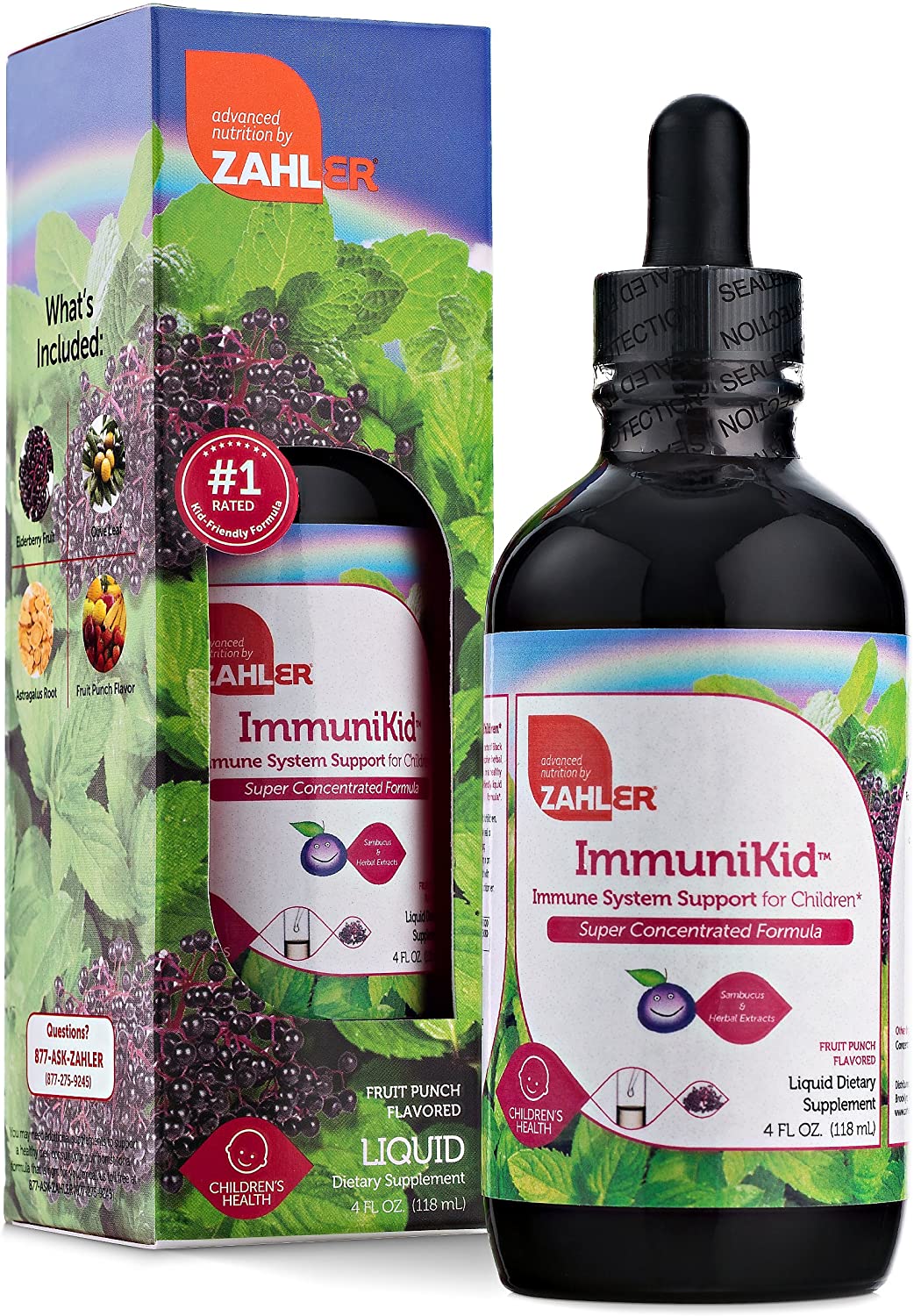 Zahler ImmuniKid, Liquid Immune Support Supplement for Children, Kids Immune Booster, Certified Kosher, 4oz