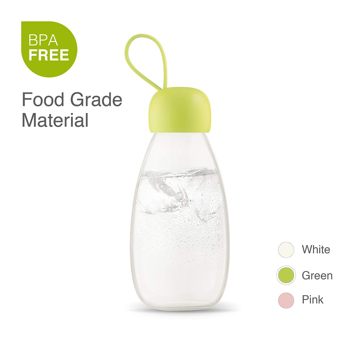 emoi Water Bottle, 12/16 oz Small Kids Water Bottle with Strap for Girls Boys Kid Toddler Women Men Sports,100% BPA Free, Leak Proof Drinking Bottle