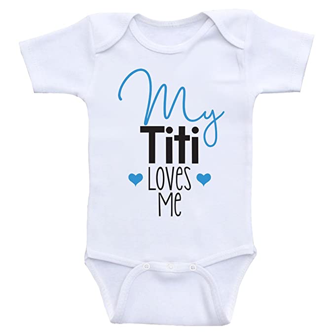 Cute One Piece Baby Clothes My Titi Loves Me One-Piece Baby Shirts