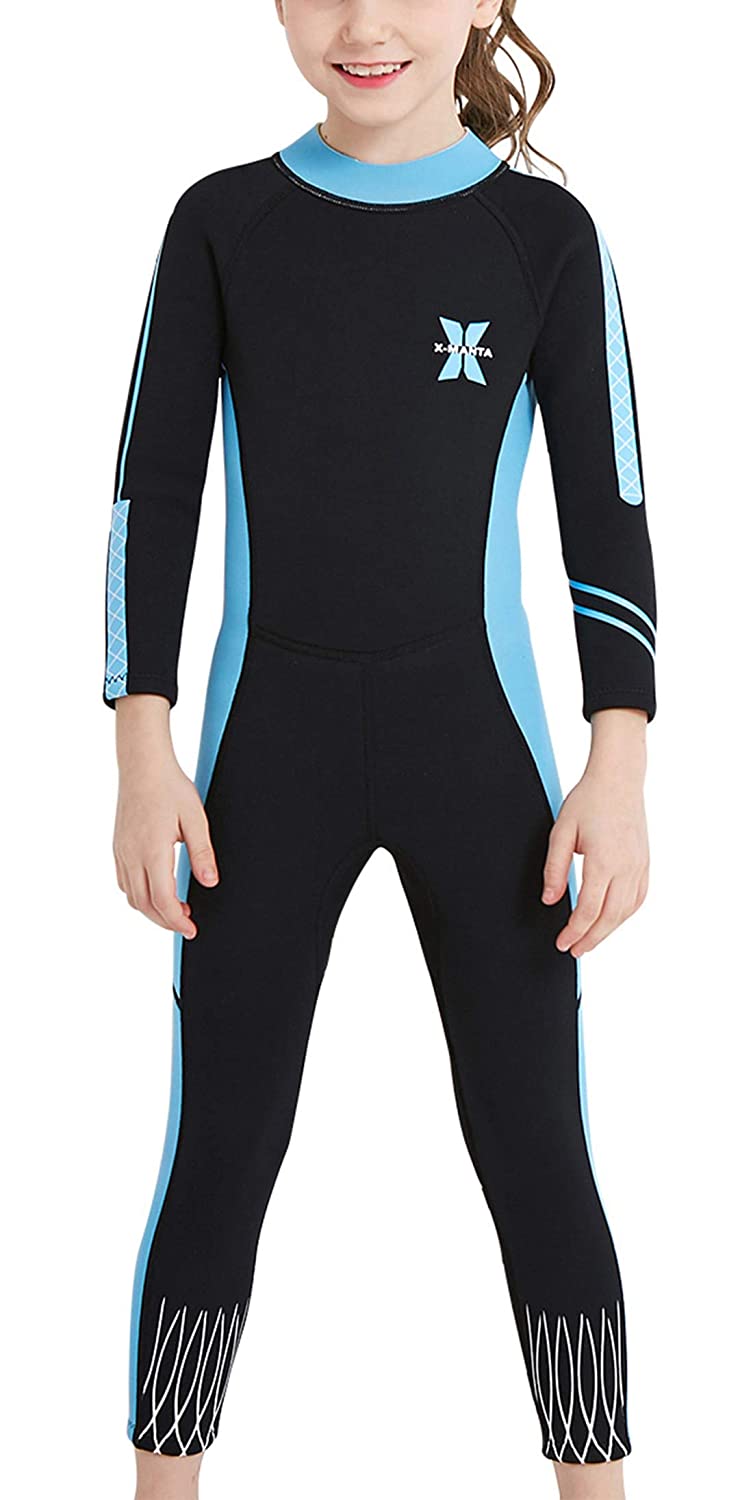 DIVE & SAIL Kids 2.5mm Wetsuit Long Sleeve One Piece UV Protection Thermal Swimsuit