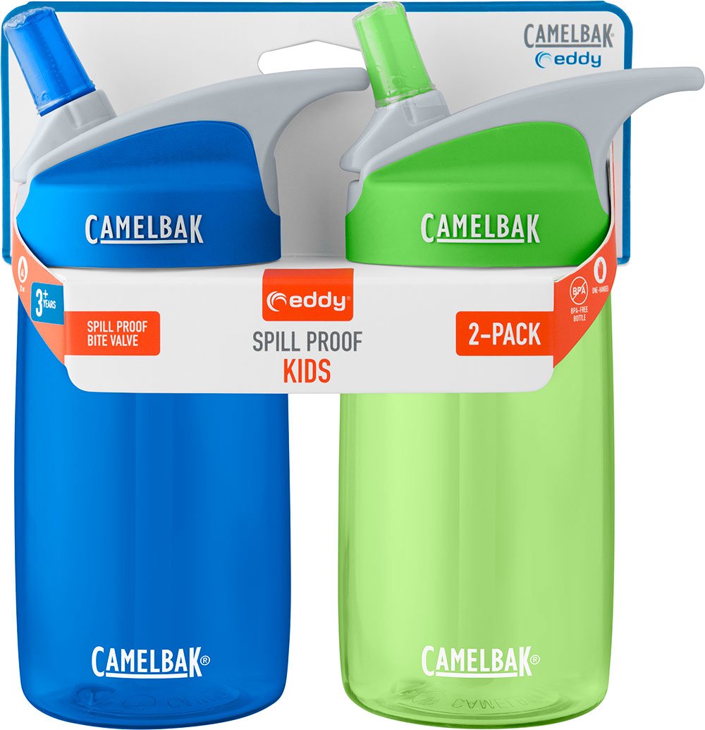 CamelBak eddy Kids 12oz Water Bottle, 2-Pack