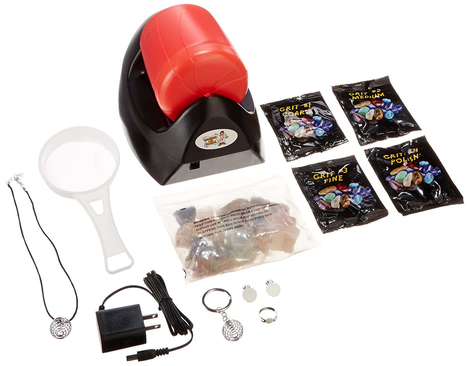 Discover with Dr. Cool Rock Tumbler Set - Turn Rocks Into Stunning Gemstones