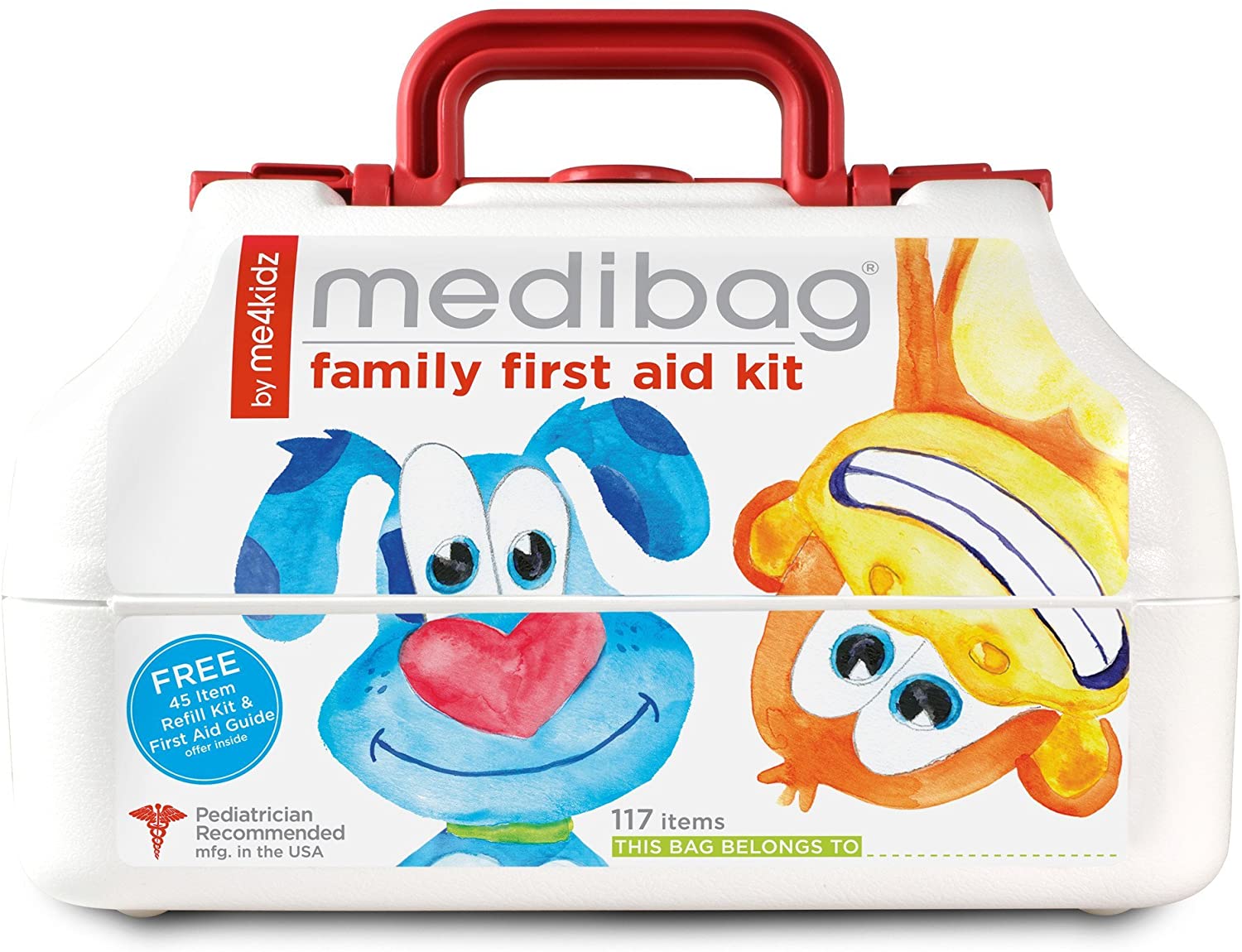 Medibag 117 Piece Kid Friendly First Aid Kit for the Whole Family