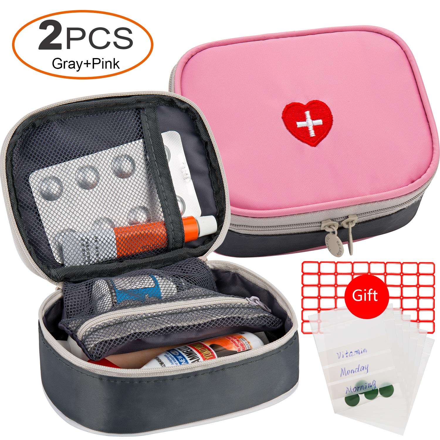 2pcs Portable Mini First Aid Kit