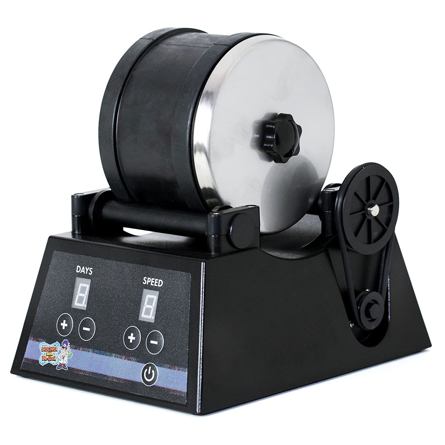 Discover with Dr. Cool PRO Series Rock Tumbler - Turn Rocks into Stunning Gemstones!