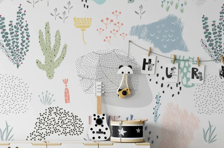 Peel-and-Stick Wallpaper for nursery